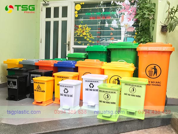 Phân loại thùng rác Thông Dụng Giá Rẻ