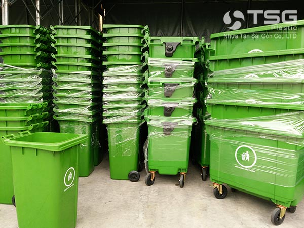 Giá thùng rác 660 lít Nhựa Tân Sài Gòn