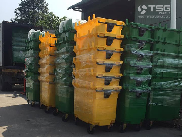 Thùng rác 660 lít Nhựa Tân Sài Gòn