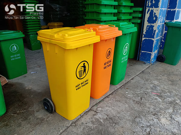 Thùng rác nhựa TSG 120 lít chất lượng