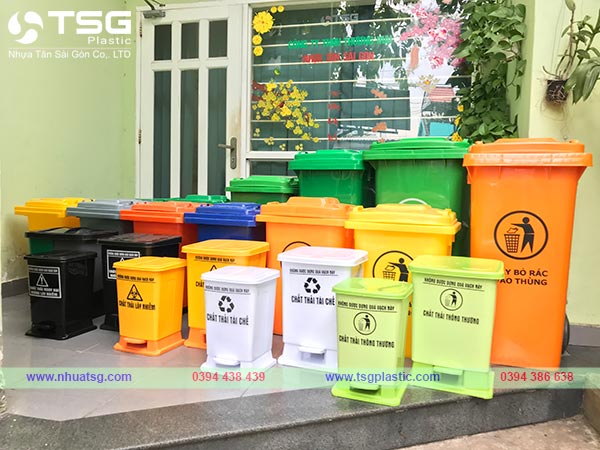 Thùng rác TSG Plastic chất lượng