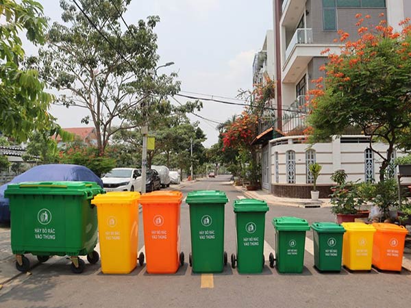Thùng rác công cộng nhựa HDPE