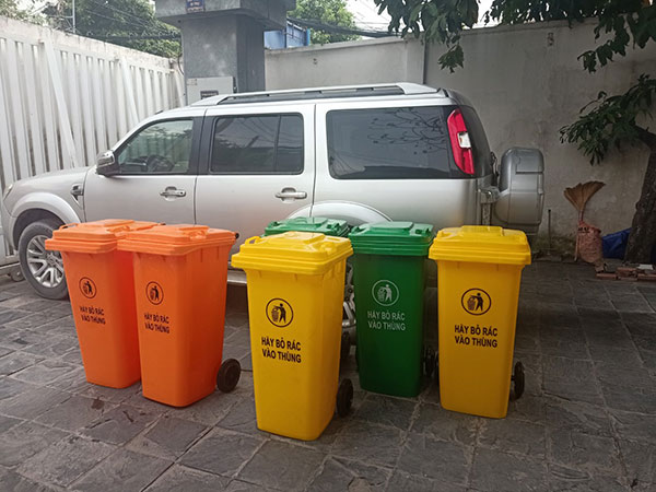 Thùng rác công cộng tại Trà Vinh