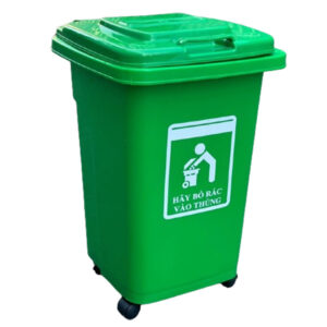 Thùng rác nhựa 30 lít xanh lá